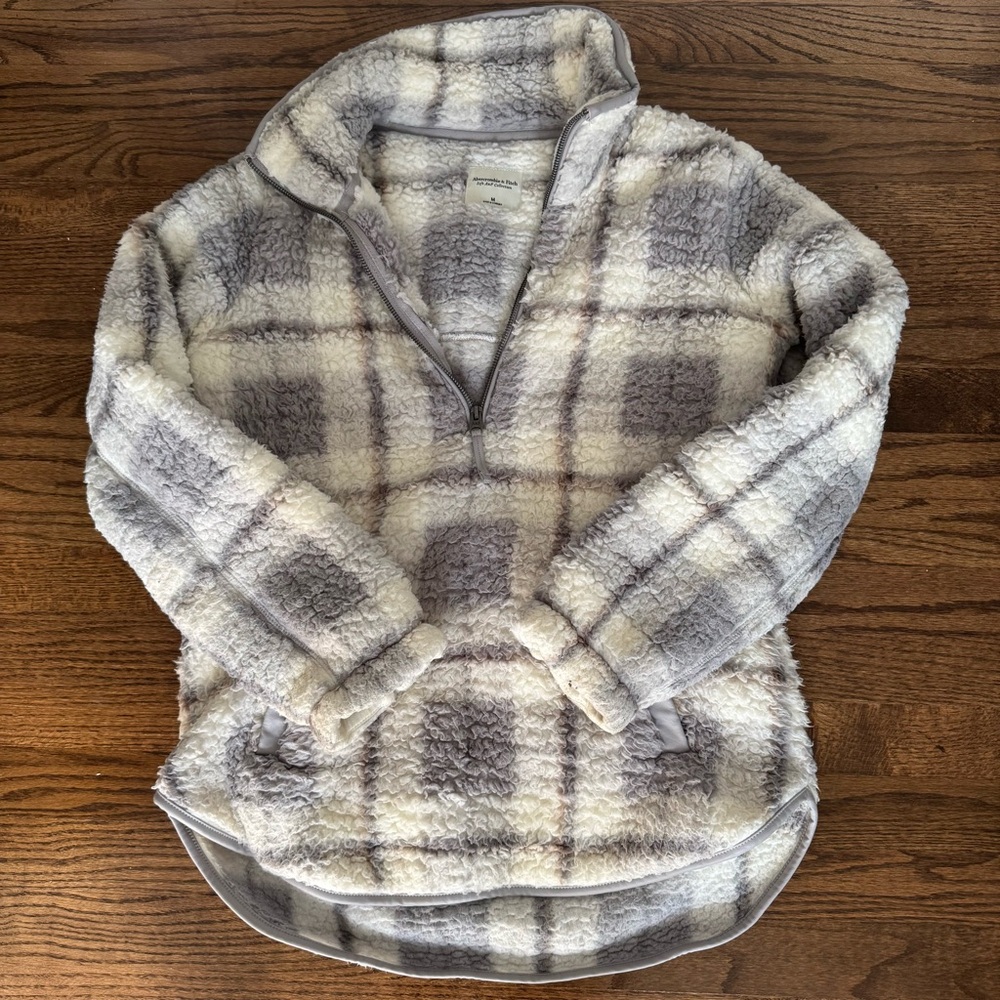 Abercrombie & Fitch 1/4 Zip Pullover Fleece Medium